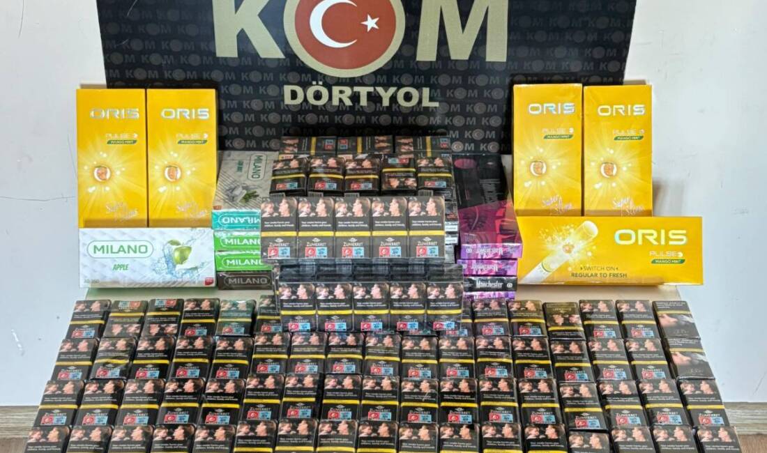 Hatay Emniyet Müdürlüğü, Payas ilçesinde gerçekleştirdiği operasyonda, 440 paket gümrük