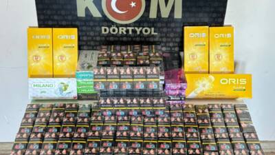 Hatay Emniyet Müdürlüğü, Payas ilçesinde gerçekleştirdiği operasyonda, 440 paket gümrük