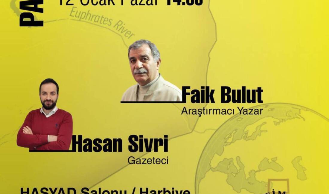 Eğitim Sen Hatay Şubesi, 12 Ocak Pazar günü "Ortadoğu ve