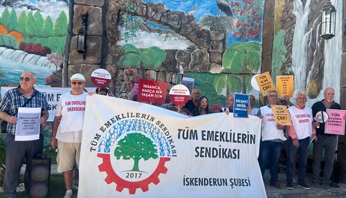 Tüm Emeklilerin Sendikası 2017 İskenderun Temsilcisi Medine Yayman, emeklilere yapılan