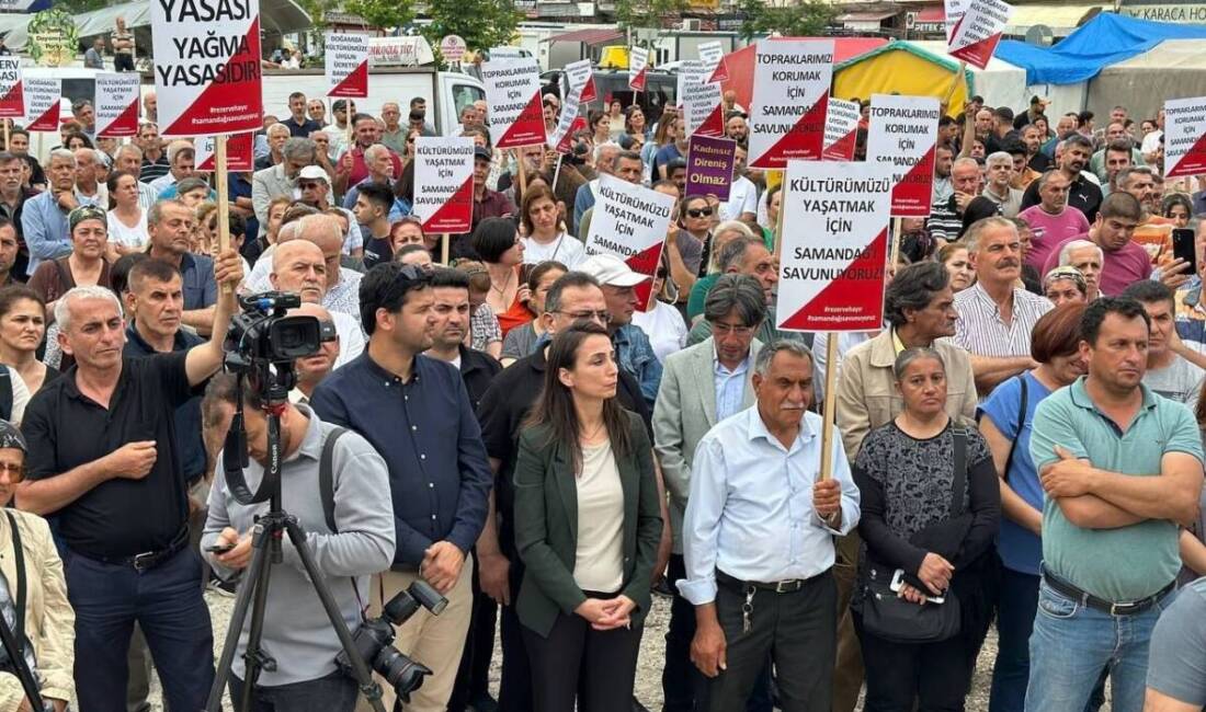 Samandağ'da Mağaracık Mahallesi sakinleri, zeytinlik alanlarının kamulaştırılması ve rezerv alan