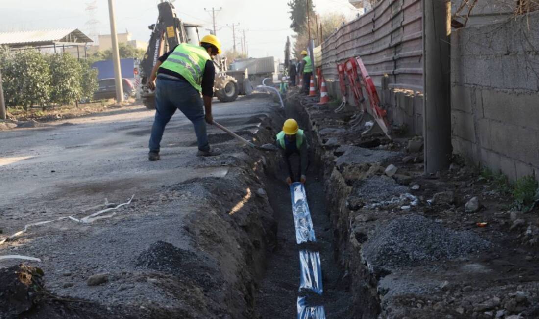 Dörtyol ilçesinde içme suyu altyapısı güçlendiriliyor. HATSU’nun hayata geçirdiği projeyle