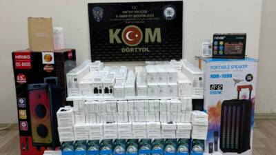 Hatay Emniyet Müdürlüğü ekiplerinin kaçakçılıkla mücadele çalışmaları kapsamında Dörtyol ilçesinde