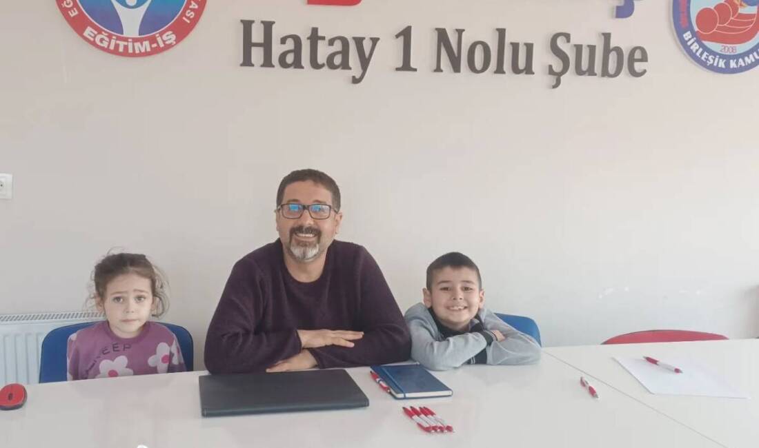 Antakyalı öğretmen ve Hatay Eğitim-İş Sendikası Şube Başkanı Edip Hizmetçi’nin