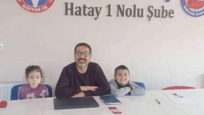 Antakyalı öğretmen ve Hatay Eğitim-İş Sendikası Şube Başkanı Edip Hizmetçi’nin