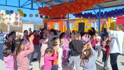 Samandağ ilçesinde, Çocuk Dostu Köy Derneği ve bir özel okul