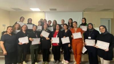 Dörtyol Devlet Hastanesi, enfeksiyonları önlemek amacıyla sağlık çalışanlarına yönelik el