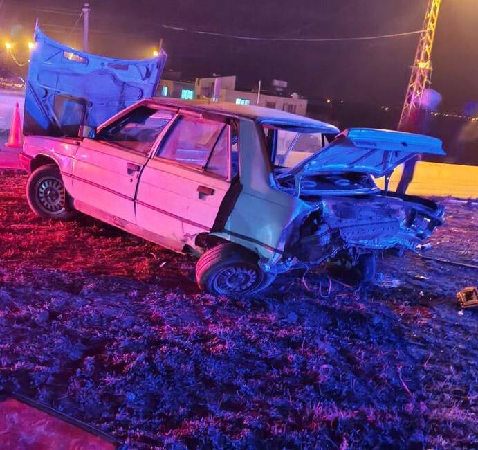 Hatay’ın Antakya ilçesinde Antakya-Reyhanlı yolu üzerindeki Madenboyu Mahallesi kavşağında meydana