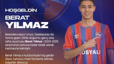 Galatasaray’ın genç yeteneği Berat Yılmaz, bu sezon İskenderunspor’a kiralandı. Genç