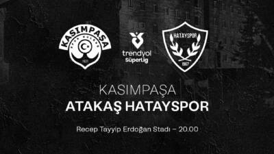 Hatayspor, Trendyol Süper Lig’in 21. haftasında Kasımpaşa ile oynayacağı karşılaşmanın