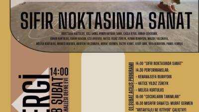 Depremin ardından sanatın iyileştirici gücünü vurgulayan “Sıfır Noktasında Sanat” sergisi,