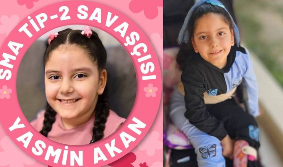 Hataylı SMA Tip-2 hastası Yasmin, yaşam mücadelesinde destek bekliyor. Zolgensma