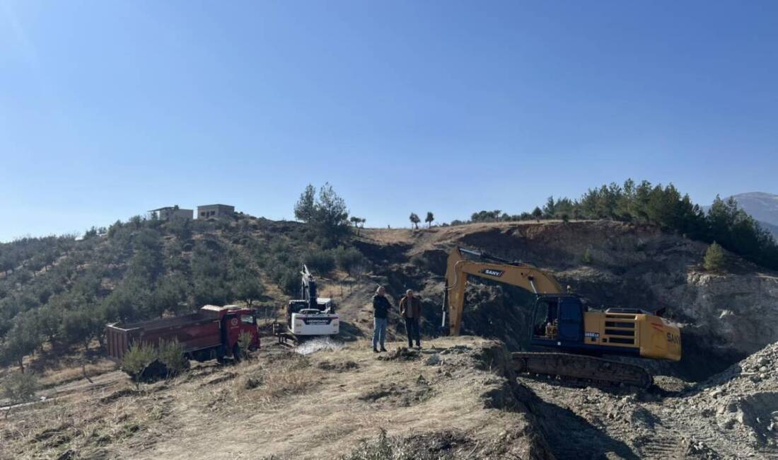 Hatay’ın Hassa ilçesine bağlı Akbez Mahallesi’nde depremzedeler için inşa edilecek