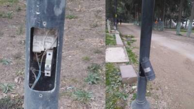 Antakya'nın en büyük yeşil alanı olan Atatürk Parkı da karanlığa