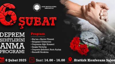 Hatay, 6 Şubat 2023 tarihinde yaşanan büyük felaketin ardından, "Asrın