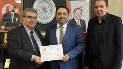 Defne Devlet Hastanesi’nin Başhekimi Dr. Barış Kavvasoğlu, Hatay Valiliği tarafından