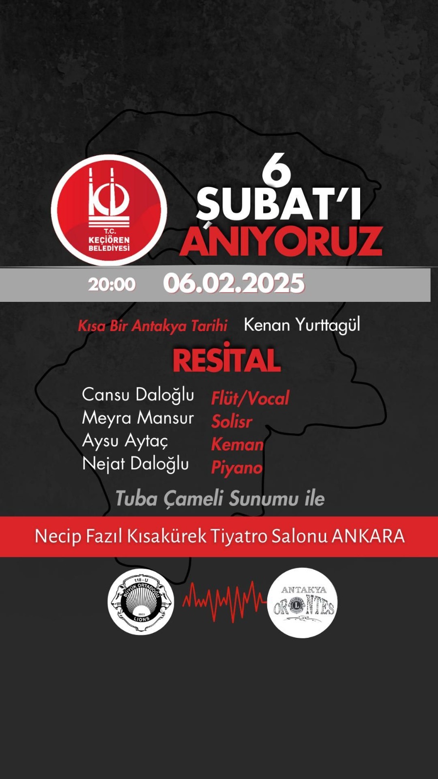 Keçiören Belediyesi, 6 Şubat 2023 depremlerinin yıldönümünde bir anma etkinliği