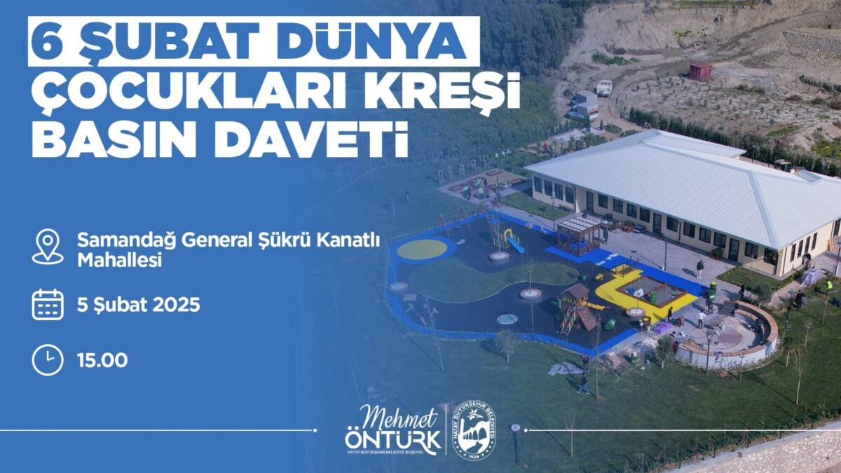 Hatay Büyükşehir Belediyesi, 6 Şubat depremlerinin yıldönümünde çocuklar için özel