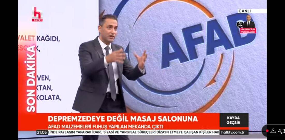 Hatay’da ortaya atılan AFAD malzemelerinin fuhuş yapılan bir işletmede kullanıldığı