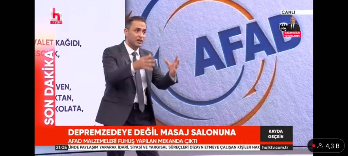 Hatay’da ortaya atılan AFAD malzemelerinin fuhuş yapılan bir işletmede kullanıldığı