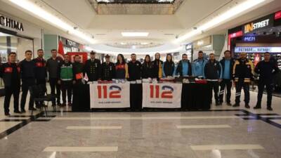 Hatay’ın İskenderun ilçesinde düzenlenen “Avrupa 112 Günü” etkinliği, acil sağlık