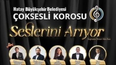 Hatay Büyükşehir Belediyesi Çok Sesli Korosu, soprano, tenor, alto ve