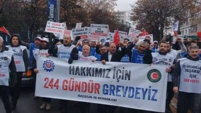 Hatay’ın Dörtyol ilçesindeki Yolbulan Metal fabrikasında 244 gündür süren grevin