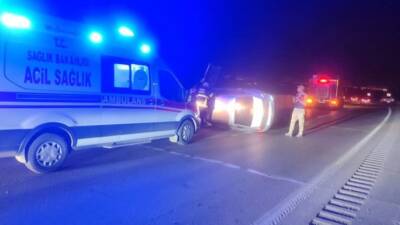 Hatay’ın Belen ilçesinde, Belen-Kıcı yolunda meydana gelen trafik kazasında bir