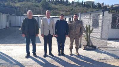 Erzin Kaymakamı Onur Özaydın, ilçe Jandarma Komutanı Üsteğmen Harun Baykal