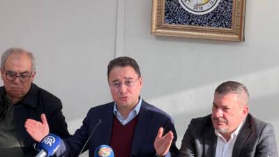 DEVA partisi Genel Başkanı Ali Babacan Hatay’daki temaslarında Hatay Gazeteciler