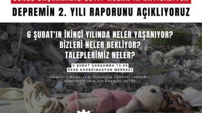 Emek Partisi (EMEP), 6 Şubat 2023 depreminin ikinci yılı kapsamında