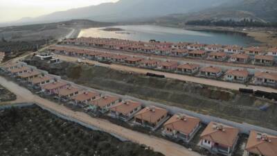 Hatay’ın Hassa ilçesinde, 6 Şubat depremlerinin ardından inşa edilen 206