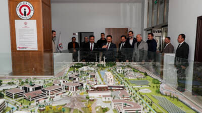 Hatay Valisi Mustafa Masatlı, İskenderun Teknik Üniversitesi (İSTE) Rektörü Prof.