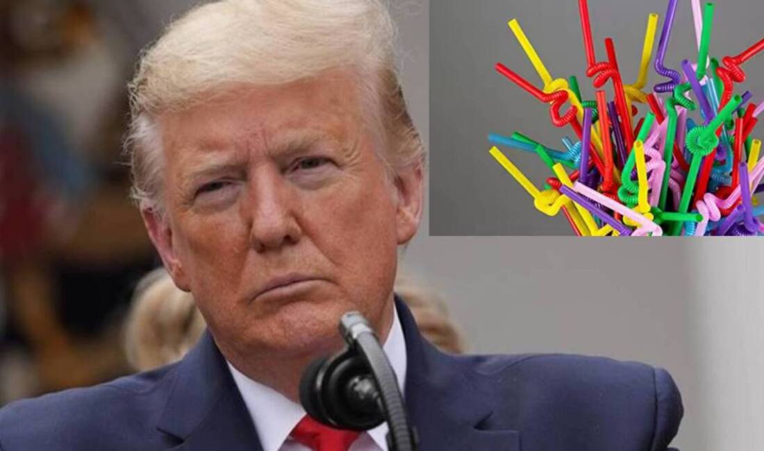 ABD Başkanı Donald Trump, çevre dostu olarak bilinen kağıt pipetlere