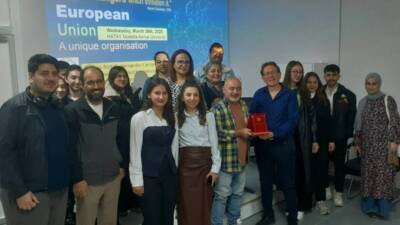 Hatay Mustafa Kemal Üniversitesi’nde düzenlenen konferansta deprem sonrası kalkınma süreci