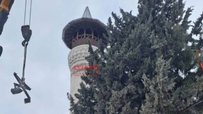 6 Şubat depremlerinde büyük hasar gören ve minaresi yıkılan Antakya’daki