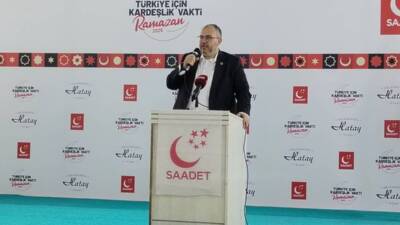 Saadet Partisi Hatay İl Başkanlığı, yenilenen binasında geleneksel iftar programını