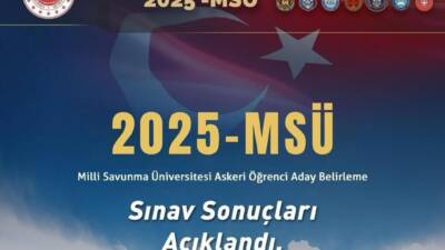 Milli Savunma Üniversitesi (MSÜ) Askeri Öğrenci Aday Belirleme Sınavı, 23