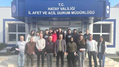 Hatay’da, Rotary Mesleki ve Teknik Anadolu Lisesi Afetlere Hazırlık Kulübü