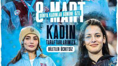 Trabzonspor, 8 Mart Dünya Kadınlar Günü‘ne özel bir jest yaparak,