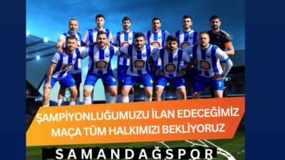 Hatay’ın güçlü ekiplerinden Samandağspor, şampiyonluk heyecanını taraftarlarıyla paylaşmak için sahaya