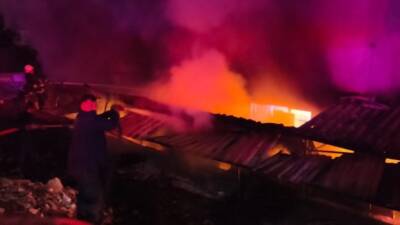 Hatay’ın İskenderun ilçesinde gece saatlerinde bir koltuk döşeme dükkanında çıkan