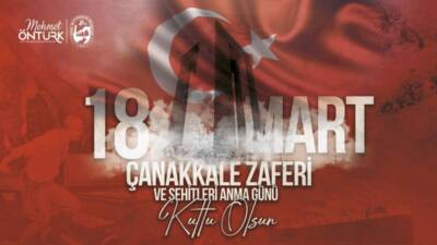 Hatay Büyükşehir Belediye (HBB) Başkanı Mehmet Öntürk, 18 Mart Şehitleri