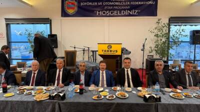 Hatay’da Türkiye Şoförler ve Otomobilciler Federasyonu (TŞOF) tarafından düzenlenen iftar