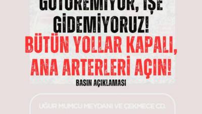 Hatay’da vatandaşlar, şehirdeki yolların kapalı olmasına tepki göstermek amacıyla bir