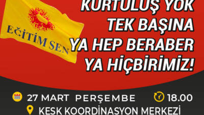 Eğitim ve Bilim Emekçileri Sendikası (Eğitim Sen) Hatay Şubesi, eğitim