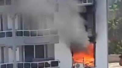 İskenderun ilçesi Modernevler Mahallesi’nde bulunan 4 katlı bir apartmanda, 2.