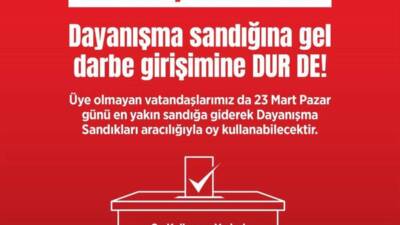   Cumhuriyet Halk Partisi (CHP), 23 Mart 2025 Pazar günü