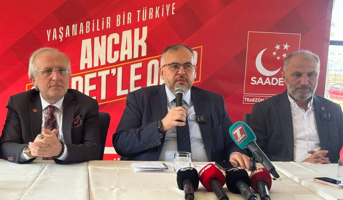 Saadet Partisi Hatay Milletvekili Doç. Dr. Necmettin Çalışkan, Trabzon’da basın