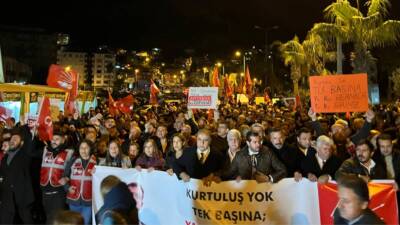 Hatay, demokrasi ve adalet için sesini yükseltmeye devam ediyor. Samandağ’ın
